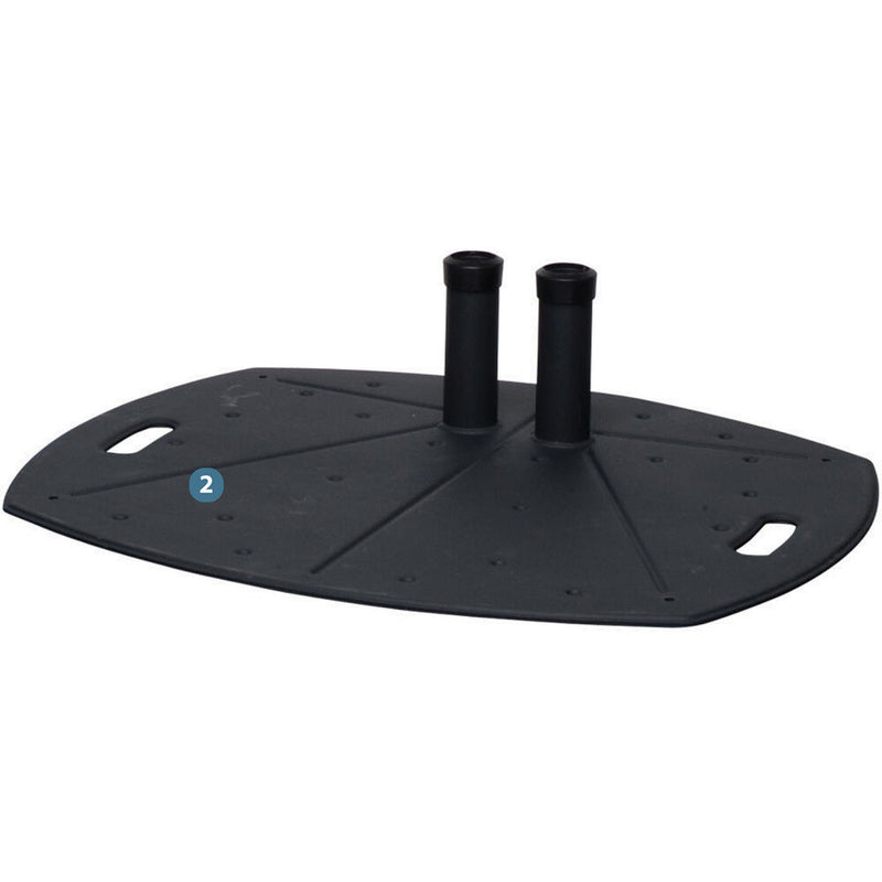 Premier Mounts TL Base with PSD-HDCA Adapter and T72B Extra Dual Poles, 72" Kit (Black)