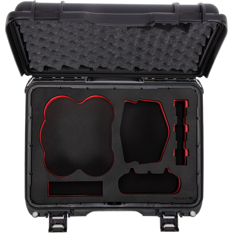 Foama Waterproof Carry-On Hard Shell-Case for DJI Avata 2 Fly More Combo (Black/Red)