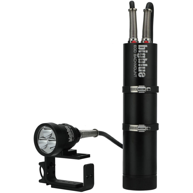 Bigblue TL4000P EOD Canister LED Spotlight with Back Mount (Black)