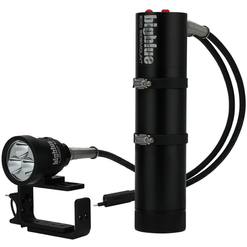 Bigblue TL4000P EOD Canister LED Spotlight with Side Mount (Black)