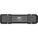 Silicon Power 2TB DS72 Dual USB 3.2 Gen 2 Portable SSD (USB-C / USB-A)