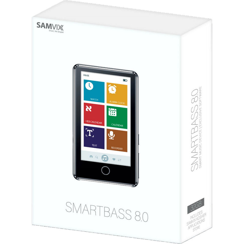 Samvix SmartBass 8.0 32GB MP3 Player (Silver)