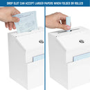 Barska Suggestion & Ballot Drop Box with Paper Holder & Key Lock (White)