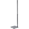 K&M Speaker Stand with Center, Edge, and Corner Mounting (15.98 x 15.98" Base, Black)
