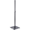 K&M Speaker Stand with Center, Edge, and Corner Mounting (15.98 x 15.98" Base, Black)