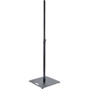 K&M Flat Base Center Mount Speaker Stand (19.25 x 19.25", Black)