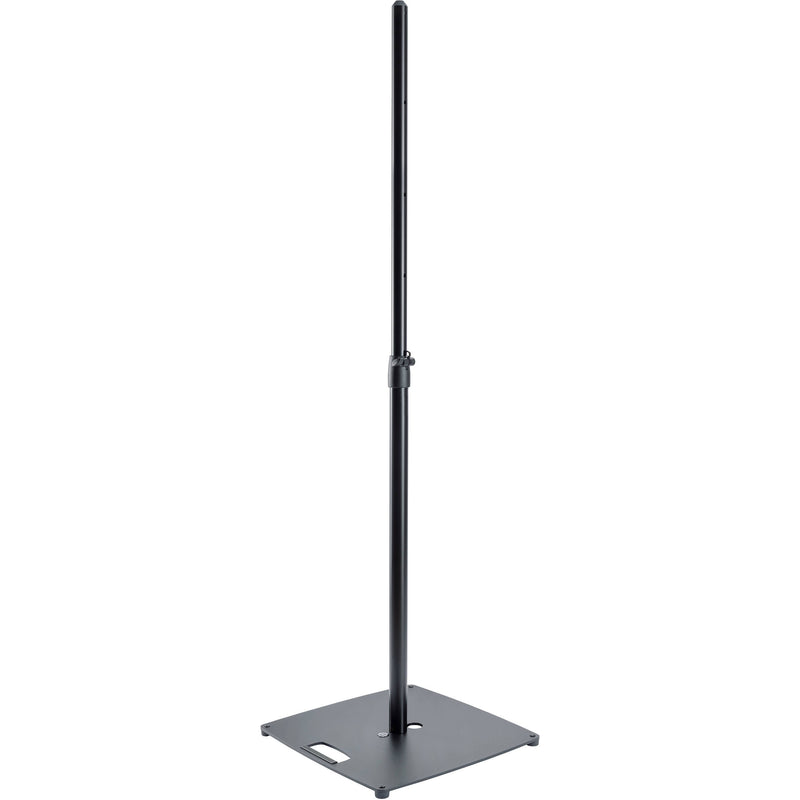 K&M Flat Base Center Mount Speaker Stand (19.25 x 19.25", Black)