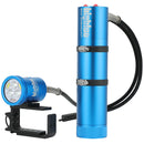 Bigblue VTL7000P MAX EOD Canister LED Spotlight with Side Mount (Blue)