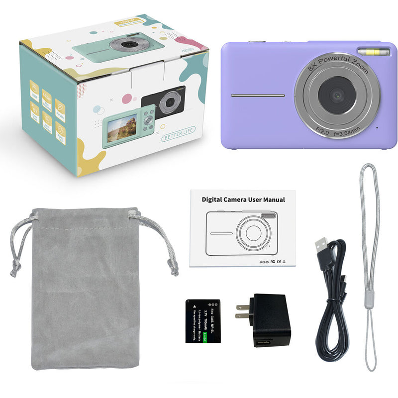 General Brand DC403L-AF Digital Point and Shoot Camera (Purple)