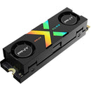 PNY 2TB XLR8 Gaming CS3150 NVMe PCIe 5.0 M.2 Internal SSD with RGB Heatsink