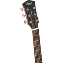 Cort Essence Series Grand Auditorium Acoustic/Electric Guitar (Black Top Semi-Gloss)