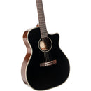 Cort Essence Series Grand Auditorium Acoustic/Electric Guitar (Black Top Semi-Gloss)