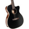 Cort Essence Series Orchestra Model Acoustic/Electric Guitar (Black Top Semi Gloss)