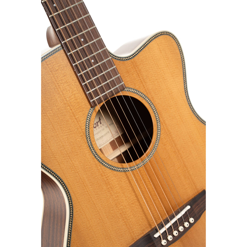 Cort Essence Series Orchestra Model Acoustic/Electric Guitar (Natural Semi Gloss)