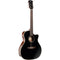 Cort Essence Series Grand Auditorium Acoustic/Electric Guitar (Black Top Semi-Gloss)