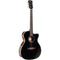Cort Essence Series Orchestra Model Acoustic/Electric Guitar (Black Top Semi Gloss)