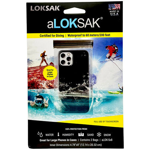 LOKSAK aLOKSAK 5 x 9" Waterproof Bags (2-Pack)