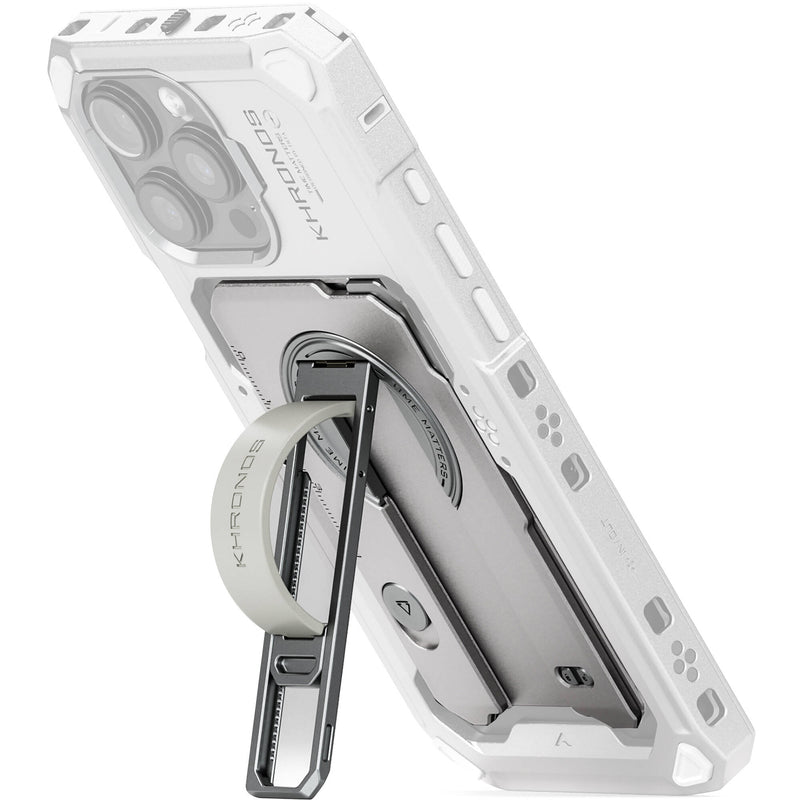 Tilta Khronos Multi-Functional Magnetic Backplate for iPhone 16 Pro Max (Titanium White)