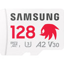Samsung 128GB PRO Plus Sonic the Hedgehog UHS-I microSDXC Memory Card with SD Adapter