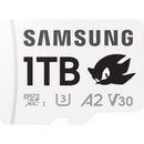 Samsung 1TB PRO Plus Sonic the Hedgehog UHS-I microSDXC Memory Card with SD Adapter