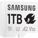 Samsung 1TB PRO Plus Sonic the Hedgehog UHS-I microSDXC Memory Card with SD Adapter