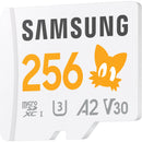 Samsung 256GB PRO Plus Sonic the Hedgehog UHS-I microSDXC Memory Card with SD Adapter