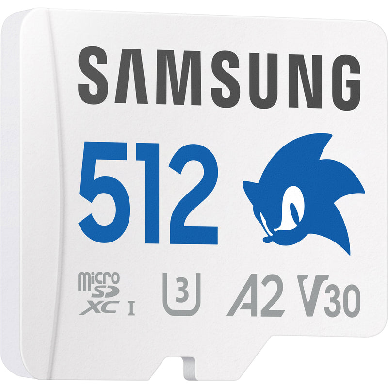 Samsung 512GB PRO Plus Sonic the Hedgehog UHS-I microSDXC Memory Card with SD Adapter