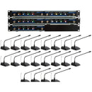 VocoPro Digital-Conference-20 Wireless System with 20 Tabletop Microphones (500 to 900 MHz)