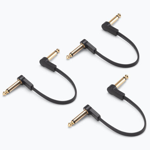 On-Stage Production-Grade Flat Patch Cable Right-Angle to Right-Angle (6", 60-Pack)