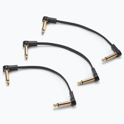 On-Stage Production-Grade Flat Patch Cable Right-Angle to Right-Angle (6", 60-Pack)