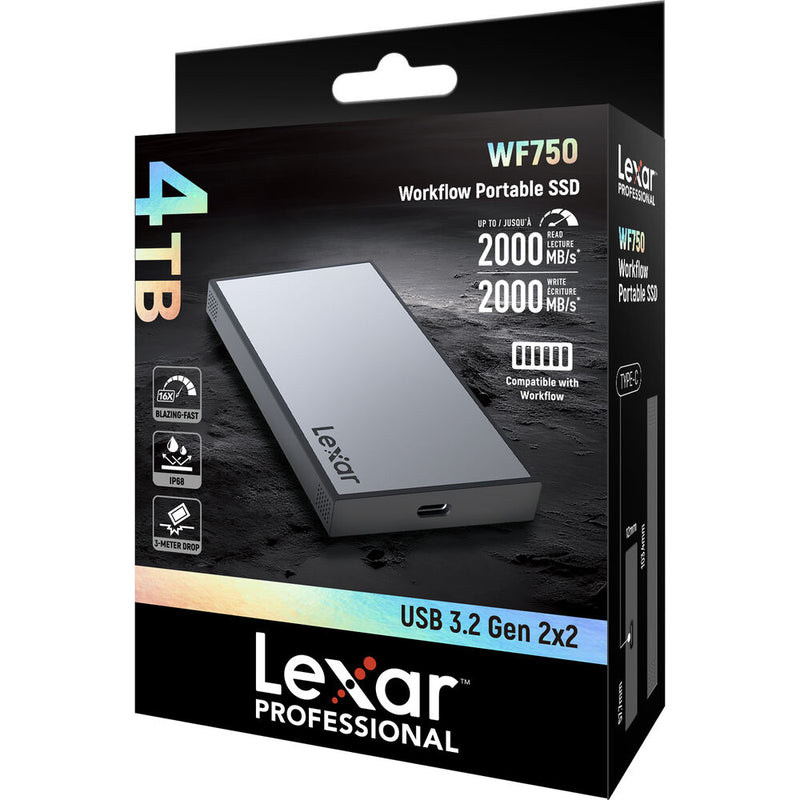Lexar 4TB Professional Workflow Portable SSD