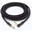On-Stage Braided Straight 1/4" Male to Right-Angle 1/4" Male Instrument Cable (10')