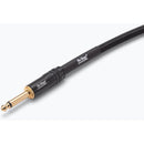 On-Stage Braided Straight 1/4" Male to Right-Angle 1/4" Male Instrument Cable (10')