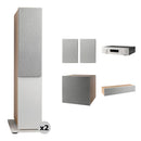 JBL MA710 7.2-Channel A/V Receiver & 5.1 Surround Sound Speaker Kit (Latte/White)
