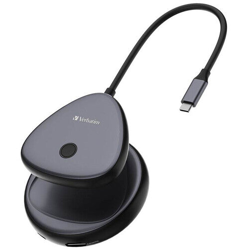 Verbatim WDA-02 Share My Screen 4K USB-C Wireless Display Adapter with USB Hub and Card Reader