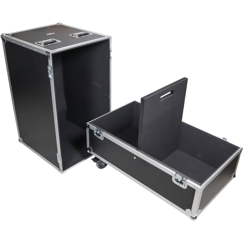 ProX 2-Speaker Flight Case for QSC KW152 Speakers - 33"H x 18"W x 16"L