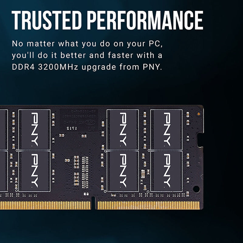 PNY 32GB Performance DDR4 3200 MHz SO-DIMM Memory Module (1 x 32GB)