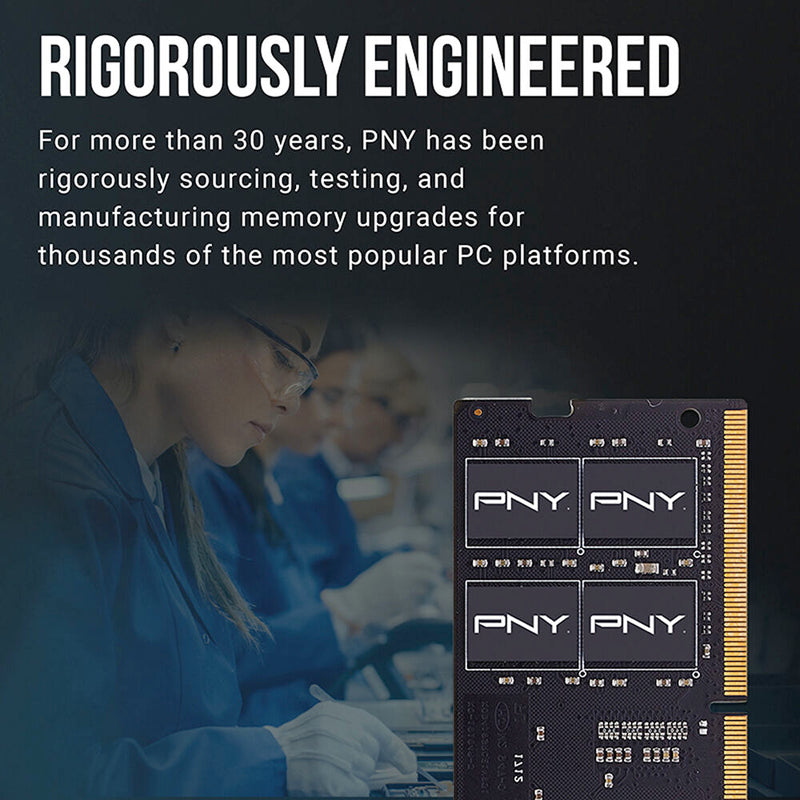 PNY 64GB Performance DDR4 3200 MHz SO-DIMM Memory Kit (2 x 32GB)