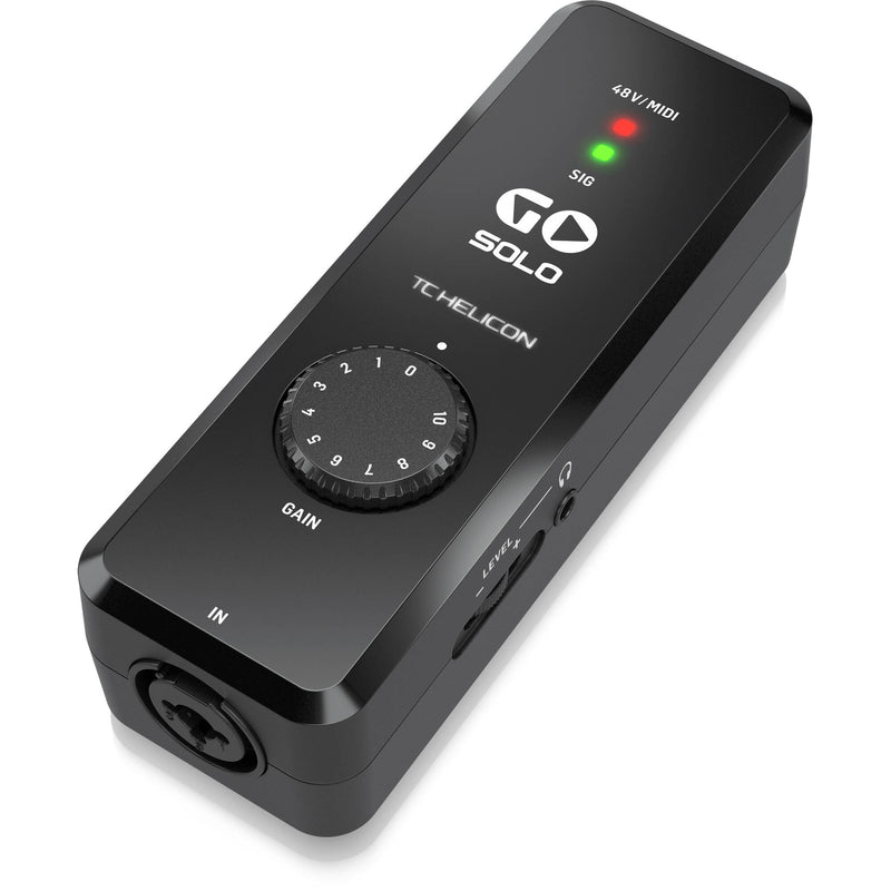 TC-Helicon GO SOLO Portable Audio/MIDI Interface for Mobile Devices