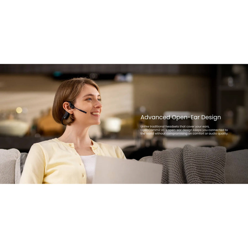 SHOKZ OpenComm2 2025 Bone Conduction Wireless Headset