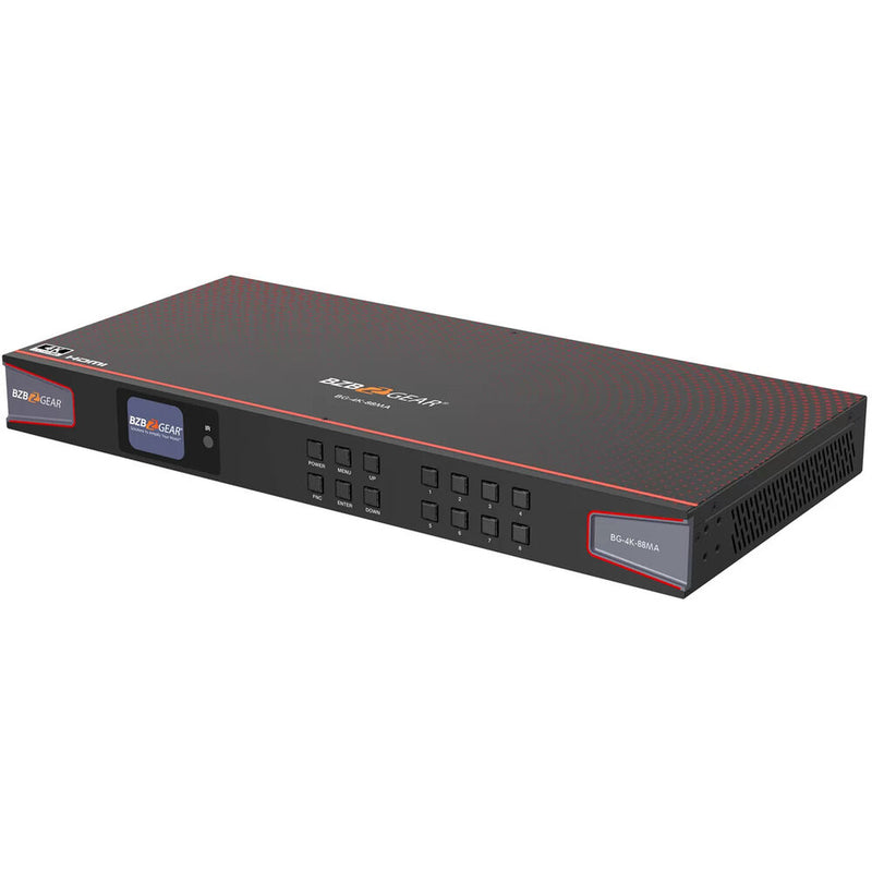 BZBGEAR BG-4K-88MA 8x8 UHD 4K HDMI 2.0 Matrix Switcher