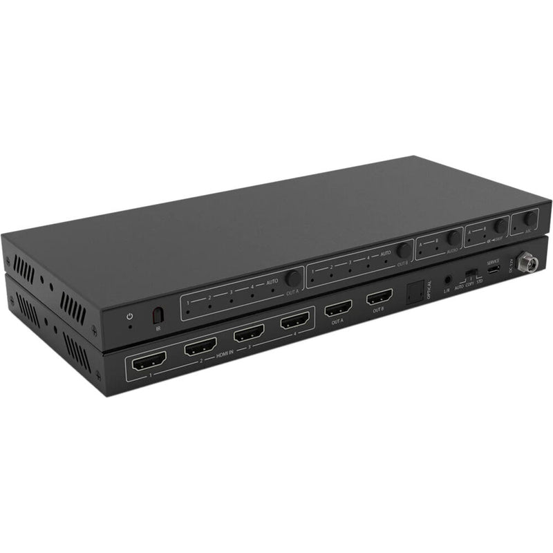 DVDO 4K 4x2 HDMI Matrix Switcher with Audio Outputs, HDR & ARC