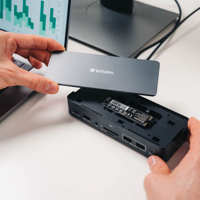 Verbatim 15-in-1 USB-C Pro Docking Station with SSD Enclosure