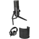 Senal UC4-B USB Professional Multi-Pattern Microphone Kit with Headphones, and Pop Filter