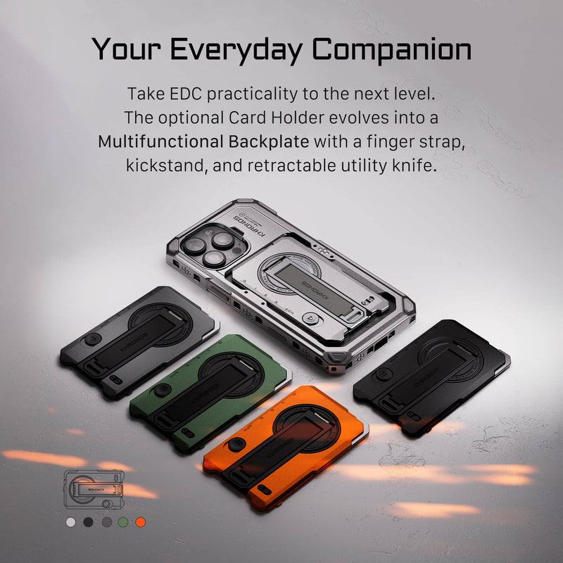 Tilta Khronos Multi-Functional Magnetic Backplate for iPhone 16 Pro Max (Orange)