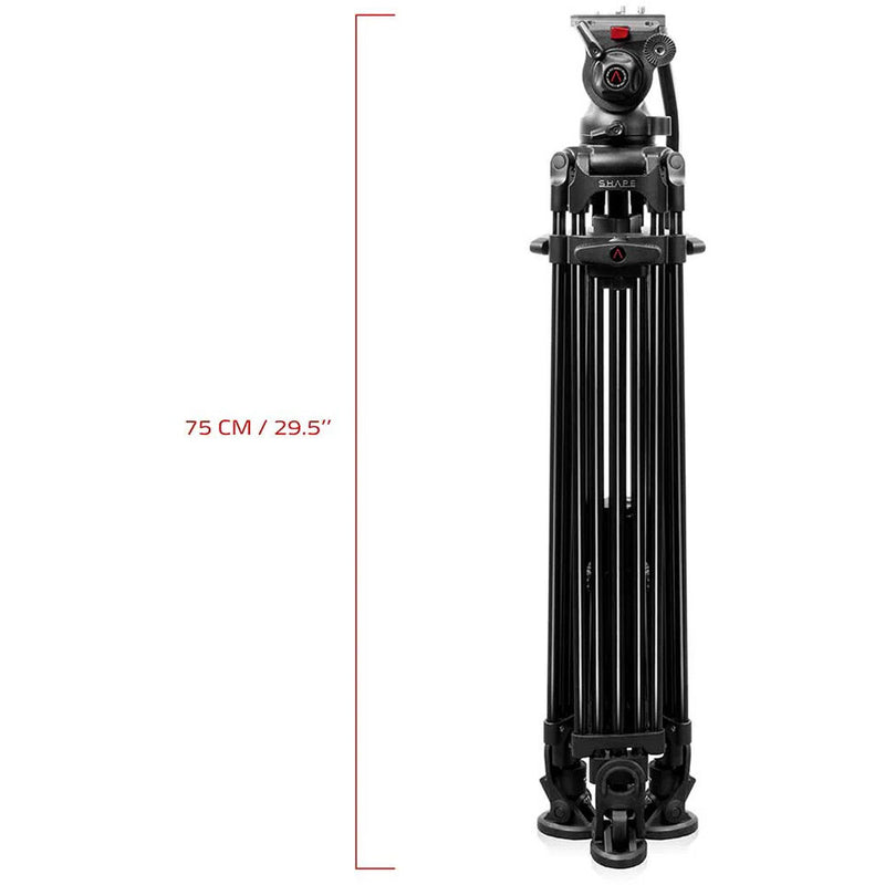 SHAPE Freelance Heavy-Duty Tripod with Fluid Head