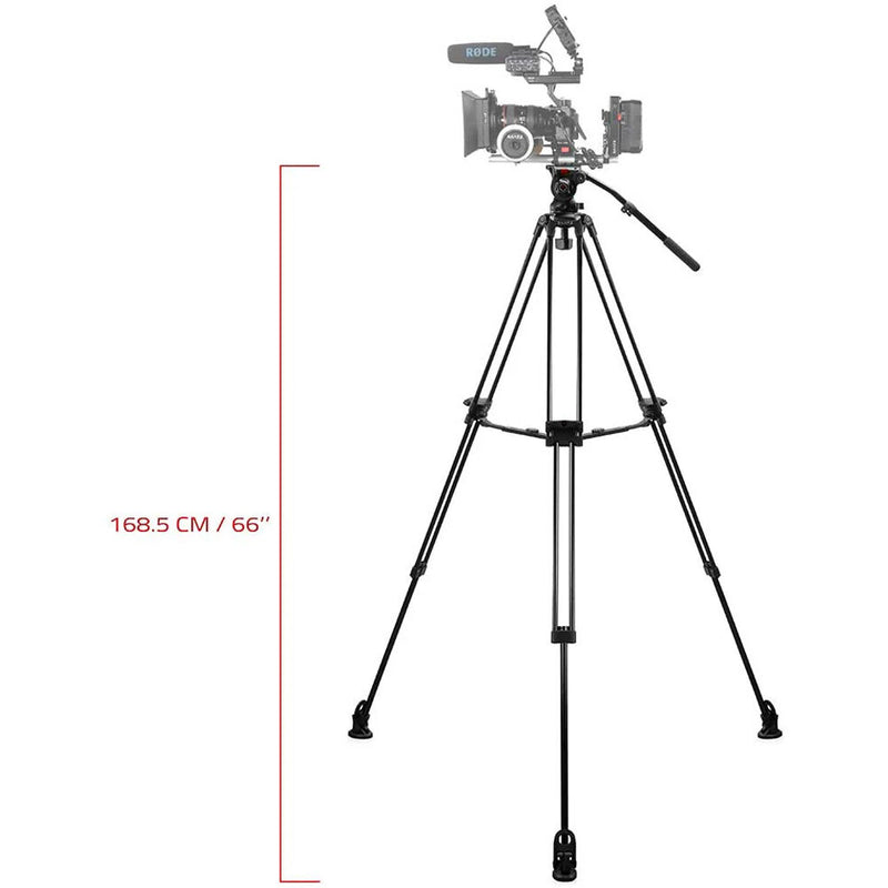 SHAPE Freelance Heavy-Duty Tripod with Fluid Head