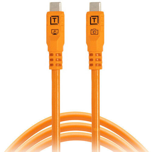Tether Tools TetherPro Optima USB-C Cable (6', High-Visibility Orange)