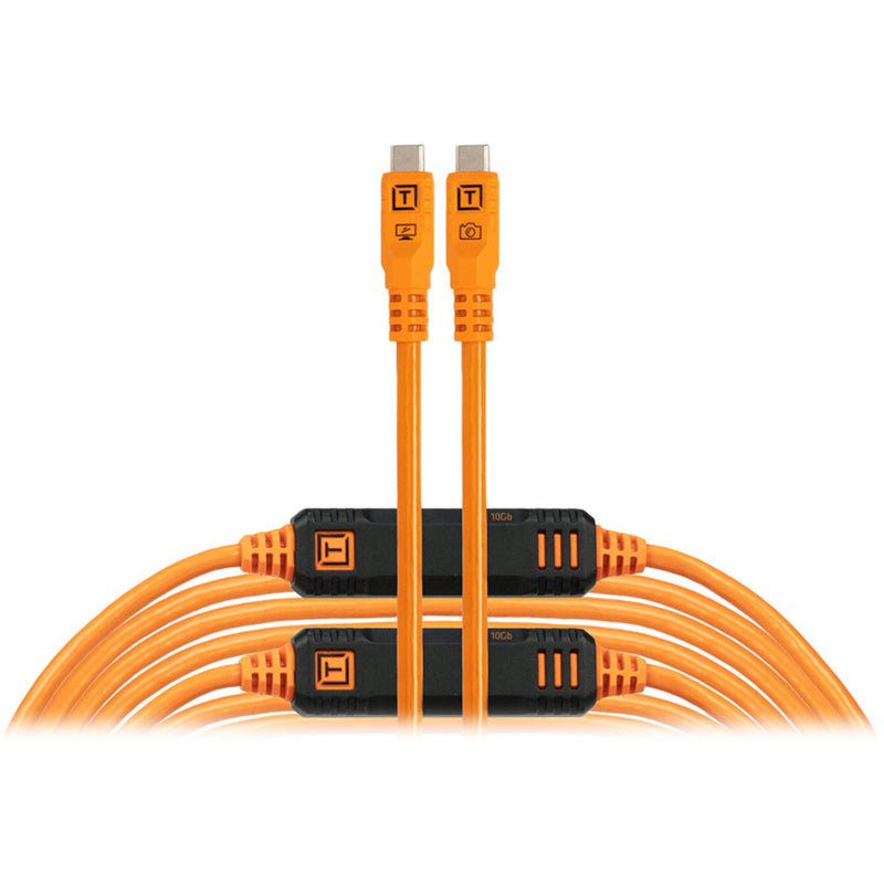 Tether Tools TetherPro Optima USB-C Cable (31', High-Visibility Orange)