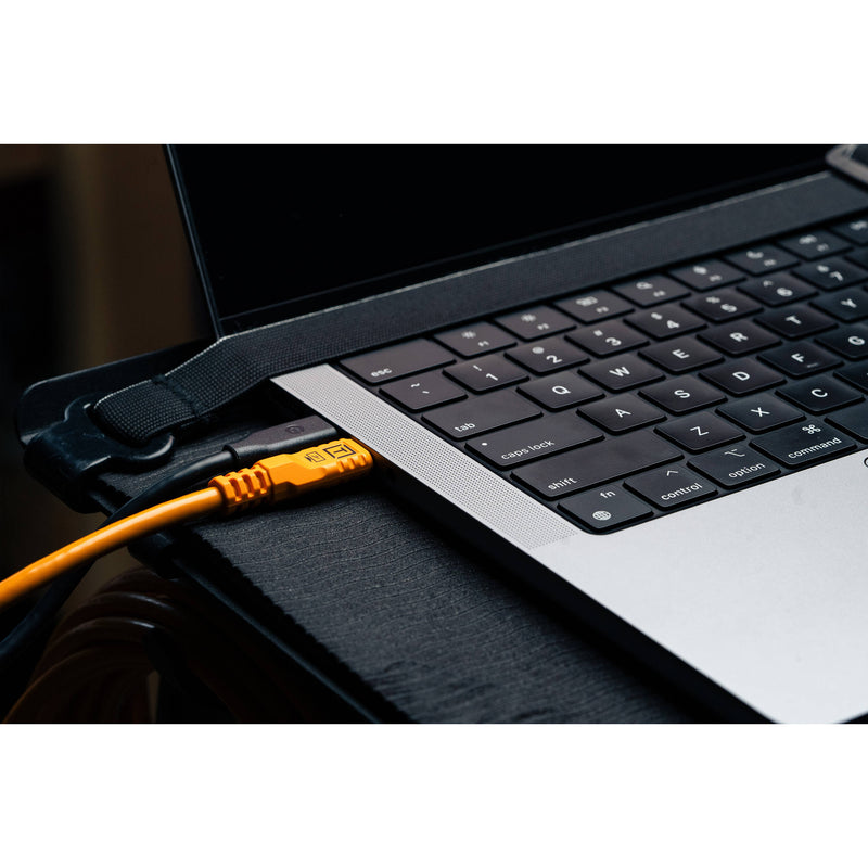 Tether Tools TetherPro Optima USB-C Cable (31', High-Visibility Orange)